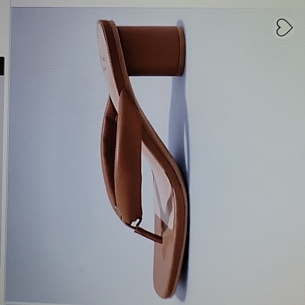 A New Day Elvie Round Heel Sandals Brown Memory Foam insole padded strap 8 New… - Picture 3 of 11